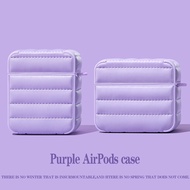 Elegant Purple Down Jacket Shaped Case for AirPods3gen case Headphone Case 2021 New for AirPods3 Headphone Case Compatible with AirPodsPro case AirPods2gen case