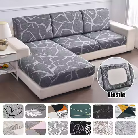 Elastic Sofa Cushion Cover Anti-dust Sofa Cover for Living Room Pets Kids Seat Cover Chaise Longue C
