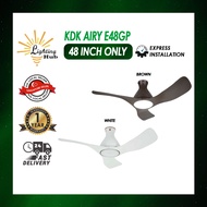 KDK Ceiling Fan (E48GP)/ DC MOTOR / TRI-TONE LED LIGHT/ WITH REMOTE CONTROL/ 1yr warranty from KDK SG