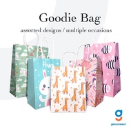 "[LOCAL STOCK] 10pcs Printed Kraft Paper Bags for Birthday & Children's Day"