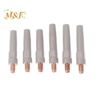 [M&E] 2Pcs/Set 15AK Welding Contact Tips New Coating Protect 25mm M6 Gas Nozzle Tip 0.8mm-1.2mm MIG 
