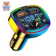 Q7 Bluetooth Car Charger Car FM Transmitter Bluetooth Hands Free Mp3 Modulator True 3.1A Dual USB Po