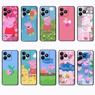 OPPO A5i A5X A5 Pro A5m A3NFC Peppa Pig Fashionable soft black phone case