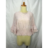 [READY Daily Kawaii Y2K Coquette Mori Goth Vintage Jirai Kei Outfit] Topfeeling Fuzzy Blouse Floral 