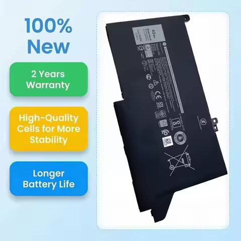 New DJ1J0 F3YGT DM3WC Laptop Battery For DELL Latitude 7280 7390 7490 5300 7400 7290 5310 7300 7380 