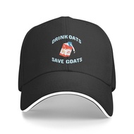 Drink Oats Save Goats Vegan Plant Based Oat Milk Cheap Sale Baseball Cap