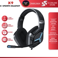 [SS ONLINE STORE] ONIKUMA X9 Headphone Gaming Headset Lighthing Effect Earphone Gaming Headphone Wit