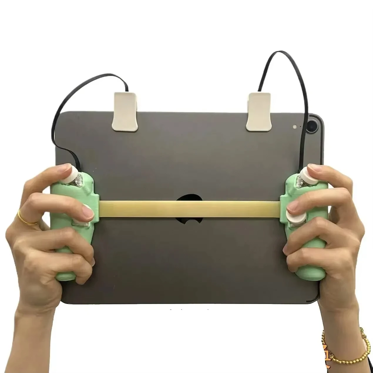 DIY พิมพ์ 3D คอนโทรลเลอร์เกมแท็บเล็ต 8/6/4 ปุ่ม การยิงต่อเนื่องแบบพัลส์ จอยเกม PUBG สำหรับ Ipad Nubi