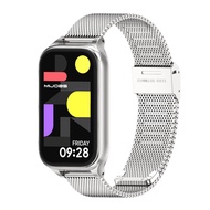 Strap For Mi Band 9 Active Watchband For Xiaomi Smart Band 8 Active Metal Wristband for Mi Band 9 Ac