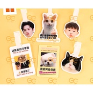 Luggage Tag Boarding Pass Pet Photo Custom Tag Anti-Lost Schoolbag Pendant Acrylic Pendant Star Supp