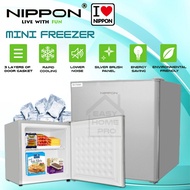 NIPPON NFZA40 SINGLE DOOR MINI FREEZER 40L (SILVER) ENERGY EFFICIENT SILENT COMPACT