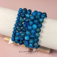 🔮🇸🇬 Blue Apatite Crystal Beads Bracelet | Crystal Accessories | Crystal Jewelry