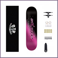 Skateboard OTR Professional 4 Wheels Street Brushing Dual Kickboard for Men Women Children Teens Ska