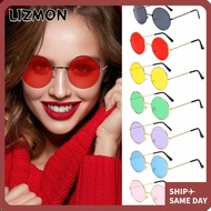 LIZMON Round Sunglasses Hippie Retro Women Men Circle Glasses