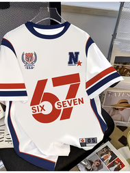 T-shirt For Kids 67 Six Seven Italian Brain Rot Math Joke Tops Y2k Game Saying Short Sleeve Graphic 