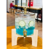 Glass bottle with spout and stand, 2, 3l capacity, safe and convenient (MS 017)