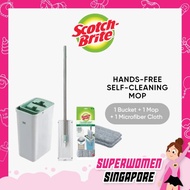 3M™ Scotch-Brite™ Hands-Free Mop with Compact Bucket | ✦SG LOCAL STOCK✦