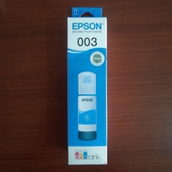 Epson 003 Ink - Cyan / 100% ORIGINALbiru