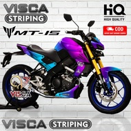 Yamaha MT 15 Decal - MT 15 Motorcycle Sticker - MT15 Decal - MT 15 Striping Variations - MT 15 Full 