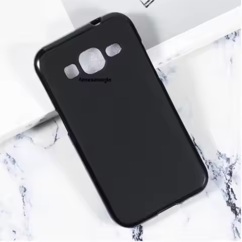 black gel tpu soft anti skiding silicone case back cover on for samsung galaxy galaxie core prime lt