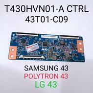 Tcon Tikon T Con Logic Tv Led lg 43lh511t polytron 43ts153 samsung 43k5002