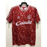 Retro Jersey 89-91 Liverpool At Home Sports Football Uniform