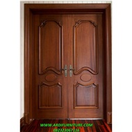 Kusen Pintu Kayu Jati Model Kupu Tarung Jepara, Pintu Kupu Tarung