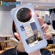 Jingsanc Thickened Four Corners Anti-fall Transparent Soft Phone Case Suitable For Honor X9c Smart 5