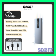 SDBFE EAGET M6 NVME External SSD Type-C 3.2 Mini Portbale Solid State Drive SSD 1tb 512GB 2tb 4tb US