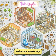 [Large Vertical] [HCMC EXPRESS] Large Vertical 3D Sticker, MiniScape 3D, Realistic Simulation Decora