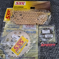 Gear Gir Depan Belakang RX King SSS Set Rantai ukuran 428 Standar