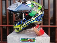 SPYDER RECON 2  NEO SERIES  DUAL VISOR HELMET FREE EXTRA LENS & TUBEMASK