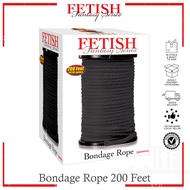 Fetish Fantasy Series Bondage Rope 200 Feet (60.96 meters) Black