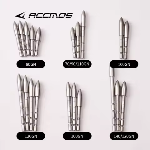 12pcs Stainless Steel Arrow Point Arrow Tip For ID4.2mm Arrow Shaft DIY 70 80 90 100 110 120 Grain A