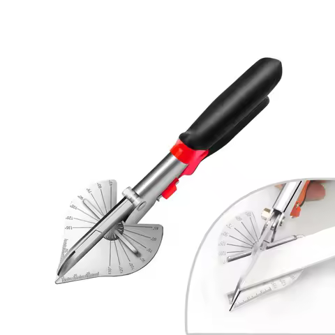Adjustable Angle Shears 45-135 Degree Miter Cutter Angular Curring Tool for PVC, PE,Plastic Pipes Sc