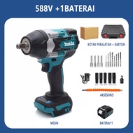 MAKITA  Brushless Impact Tool 1090V/588V  Cordless Electric Impact Wrench Bor impek pembuka baut mot