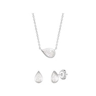 [J.ESTINA][IU PICK] WHITEMOND Necklace + Earrings Set (SET-J0-1027)