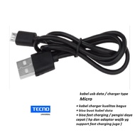 (black) Usb micro cable charger tecno camon 12 (CC7S) - camon 12 PRO (CC9) - camon 12 AIR (CC6 / KC3