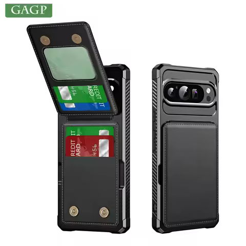 Business Leather Flip Card Slot Bag Stand Holder Case For Google Pixel 9 8 7 Pro XL 8 A 7A Magnetic 