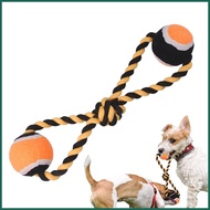 Puppy Teething Toy Tug Of War Toy for Dogs Puppy Chew Toy Cotton Rope Toy with 2 Balls Dog Teething Toy Rope Dog juasg