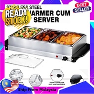 Stainless Steel 3 Tray Buffet Food Warmer