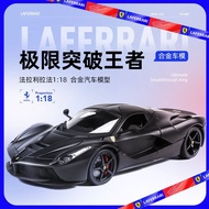 Bburago 1:18 model kereta aloi Ferrari, model kereta mainan edisi deluxe LaFerrari.