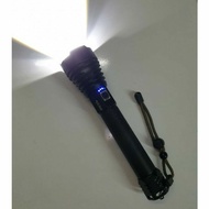 Torchlight Police 50000W Japan XHP90 USB Rechargeable 26.5cm Length
