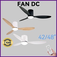 Ceiling Fan With Lights Simple Frequency Conversion Mute 42/48 Inch Ceiling Fan Lights Bedroom Ceiling Fan With LED Lights