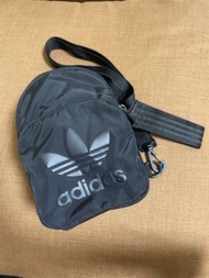 Adidas Originals Mini Backpack 三葉草 黑 尼龍 防潑水 後背包