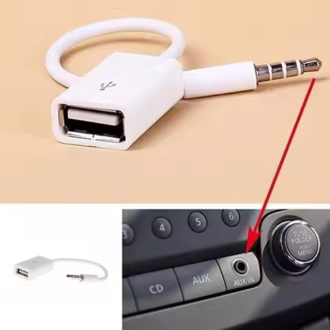car AUX Audio Plug Jack Converter Cable Cord for Audi A3 A4 B6 B8 B7 B5 A6 C5 C6 Q5 A5 Q7 TT A1 S3 V
