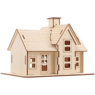 Puzzles for Adults 1 Set Cabin Model 3D Wooden 3D Puzzles Diorama House Puzzle Assembly House Model 