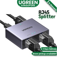 UGREEN 1000Mbps Gigabit Ethernet Splitter 1 to 2 Ports with USB Power Cable, High-Speed Internet Spl