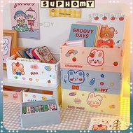 Desktop Storage box Foldable Storage Box Folding Plastic Cupboard Box Container Box mini Desk Organi