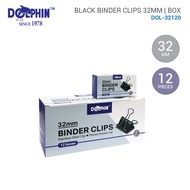 DOLPHIN Black Binder Clips 32MM/41MM/51MM | Box
